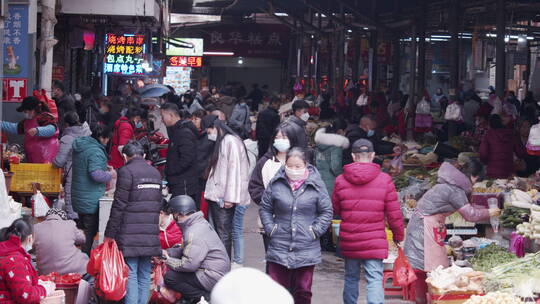 农贸市场 热闹集市