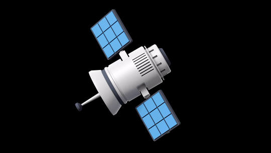 4k人造卫星动画视频素材视频素材模板下载