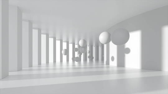 地产概念创意空间光影变换