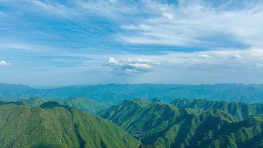 蓝天白云森林高山延时视频素材模板下载