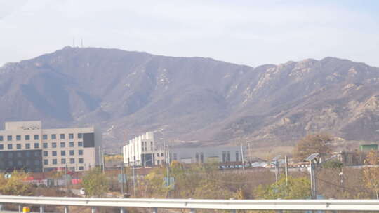 风景 沿途 高速公路 大山 秋天