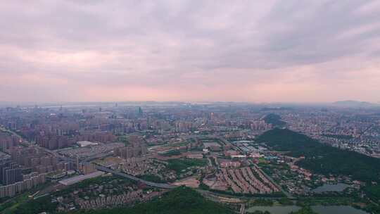 杭州滨江城市风景航拍