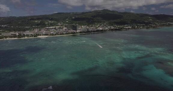 4K美国塞班海岛悬崖大海风光航拍