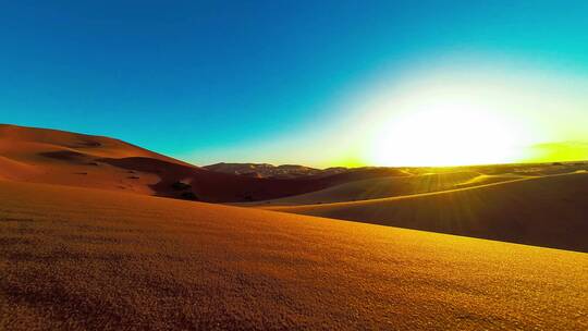 撒哈拉沙漠的夕阳视频素材模板下载