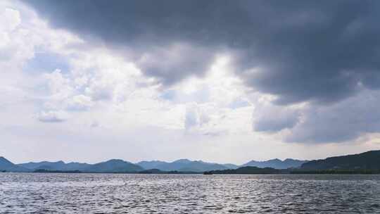 杭州西湖天空延时