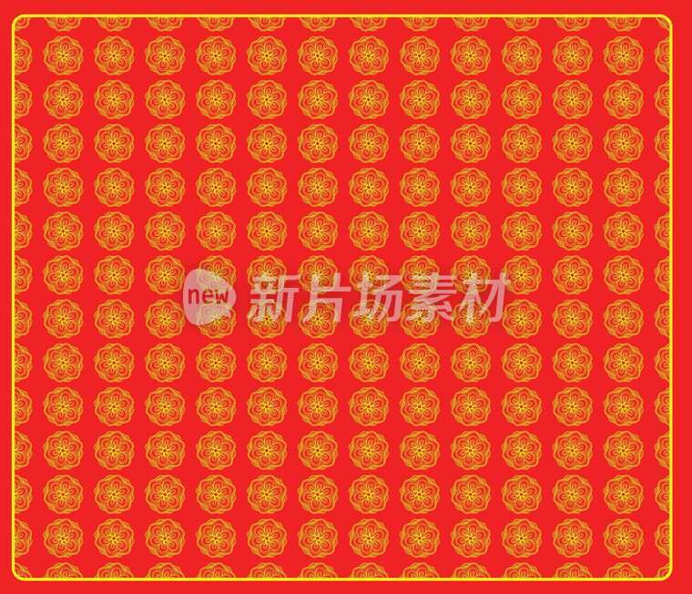 国风宝相花纹图印005