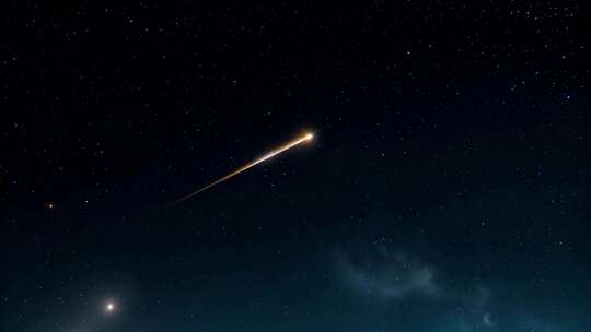 夜空流星划过
