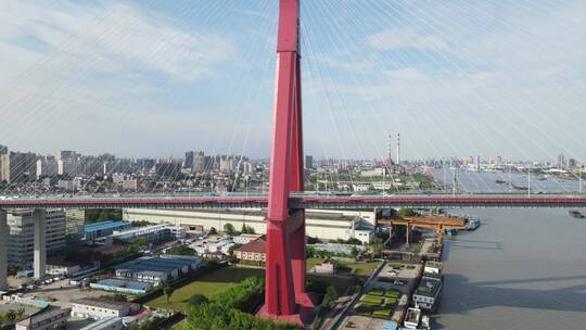 上海杨浦大桥4k航拍