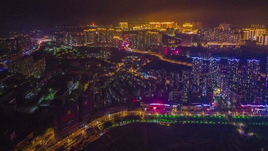 宜昌秭归县夜景延时秭归宣传秭归旅游