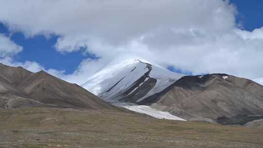 4K延时 昆仑山玉珠峰 雪山 户外 攀登