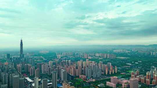 暴风雨来临的成都绿地468蜀峰延时