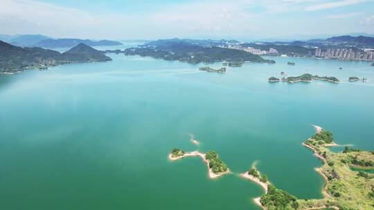 航拍杭州淳安千岛湖风景区