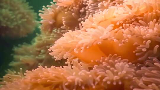 唯美海洋海底世界水下世界珊瑚丛鱼类生物素视频素材模板下载