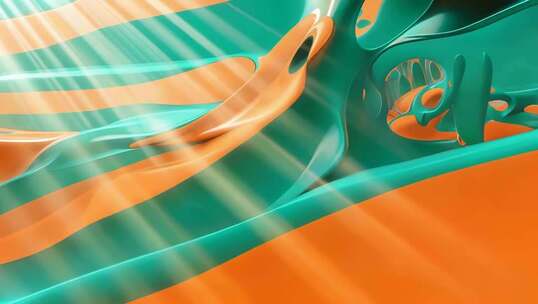 抽象动感3D渲染画面