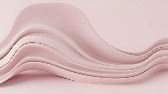 粉色波浪形3D渲染背景