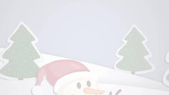 卡通剪贴画圣诞派对开场动画AE模板