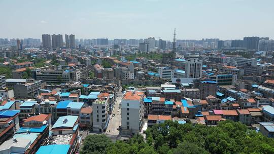 湖北鄂州城市建设航拍