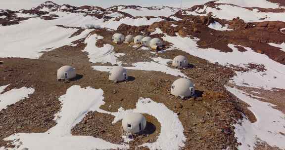 南极，营地基地，科学站，雪