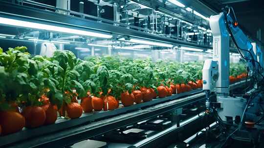 先进蔬菜种植农场 无土栽培 未来农业机械