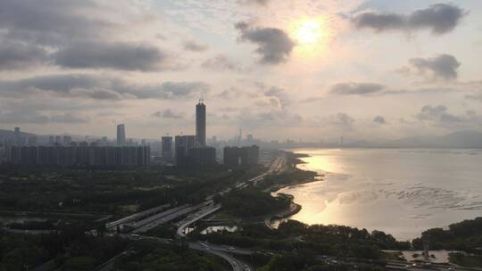 早晨 深圳湾 深圳市 南山区