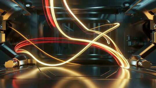 科技感空间动感光线素材