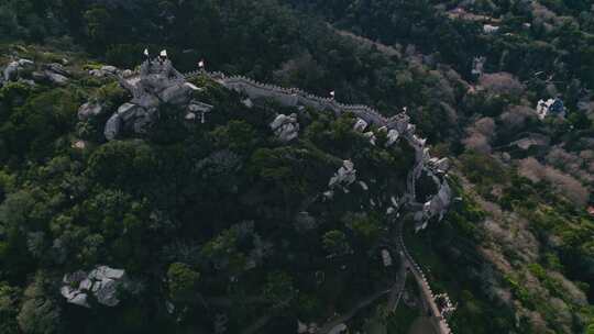 摩尔人的城堡，墙，洛基，辛特拉