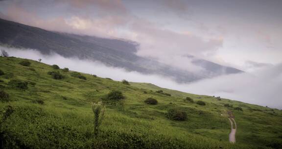 航拍岛屿的美景风景