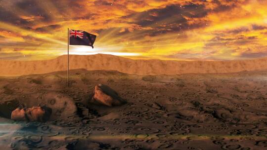 新西兰国旗乌托邦视频素材模板下载
