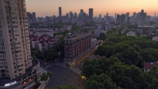 上海武康大楼武康路法式建筑最新4K航拍