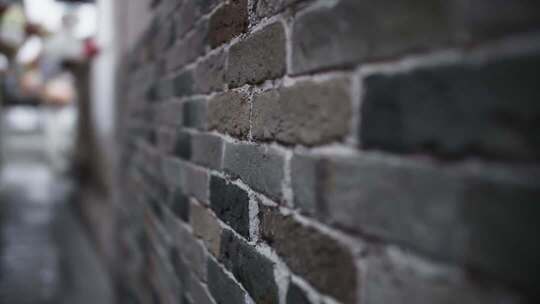 古镇老街小巷老墙特写
