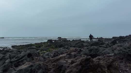 海南龙门激浪海岸航拍