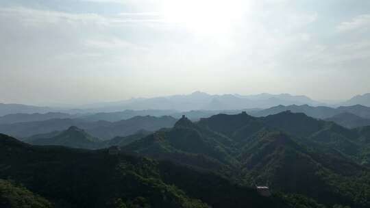 长城大气震撼高空航拍