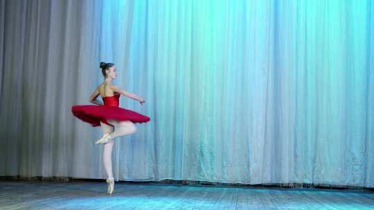 4K女孩芭蕾舞视频素材模板下载