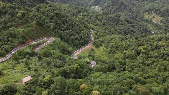 草原景区风景航拍高山森林