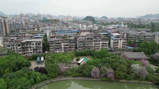 桂林南溪山4A景区航拍