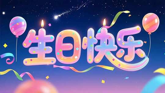 生日快乐主题动画素材