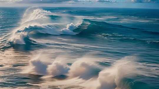 大海海洋海浪大浪浪花合集