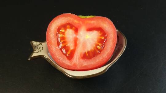 番茄西红柿美食食材4K实拍视频