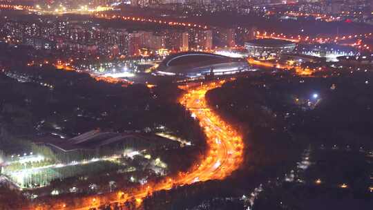 北京延时摄影 北京 北京夜景 北京交通车流视频素材模板下载