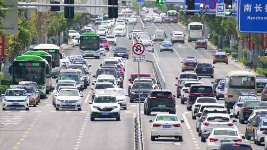 城市高温天气马路热浪视频素材模板下载