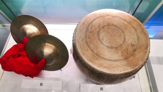 合集传统民间民乐乐器敲锣打鼓锣