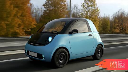 未来城市自动驾驶智能巡航科技感十足