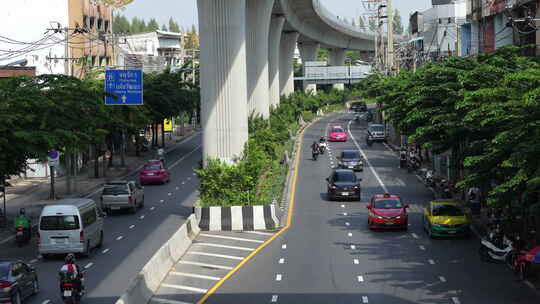 高架桥城市交通道路马路汽车车辆