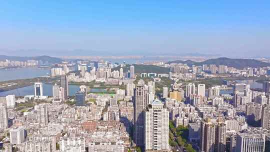 厦门 福建 思明区 大全景 俯瞰思明区