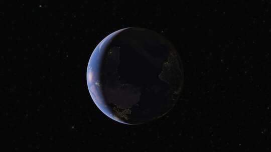地球自转 宇宙 星球  地球视频素材模板下载
