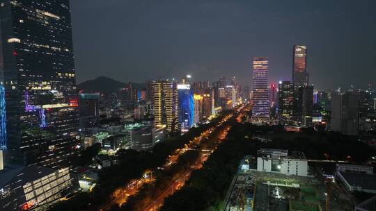 深圳 深圳夜景 夜景 航拍 科技园