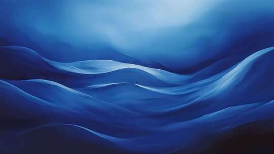 蓝色波浪动感背景素材