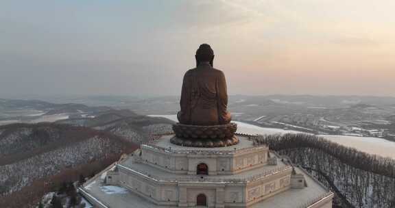 敦化正觉寺大佛航拍