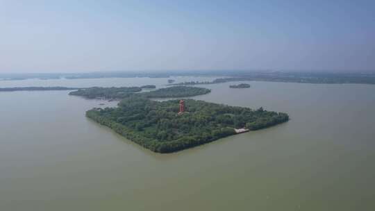 祖国大好河山山东济宁太白湖景区