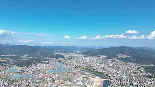 南方乡村航拍农村风光 乡村振兴风景 乡镇